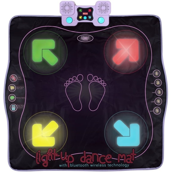 Dance Mat | Light Up Dance Pad with Wireless Bluetooth/AUX or Built in Music - Picture 3 of 17